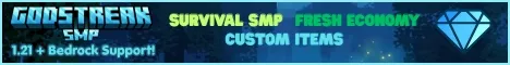 Godstreak SMP Canada server banner
