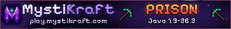 MystiKraft: Prison, Games, SMP, Creative