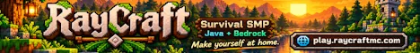 RayCraft SMP banner